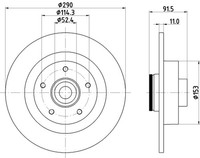 2X Bremsscheibe PRO Hella Pagid 8DD 355 133-241 FüR Renault Talisman ScÉNic 4