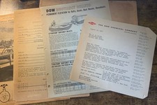 Vintage 1961 DOW Chemical Company Rafts Docks Envelope Paperwork Nutley NJ