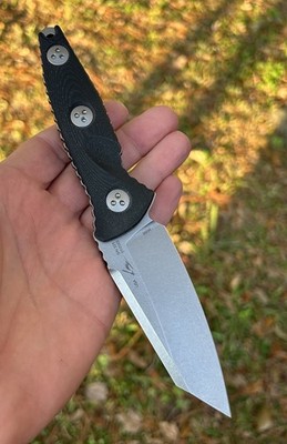 Microtech Socom Alpha Mini Warcom Stonewash Standard 93M-10