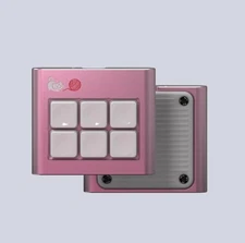 RAMA WORKS M6-C Hazakura 6-Key Macro Pad — CNC Aluminum Hot-Swap VIA/QMK NIB