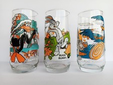 1979 Looney Tunes Pepsi Collector Series Glasses Daffy - Bugs Bunny - Roadrunner
