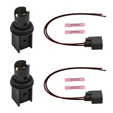Lanphitus 2Pcs Side Marker Light Park Lamp Bulb Socket Connector Plug Pigtail...