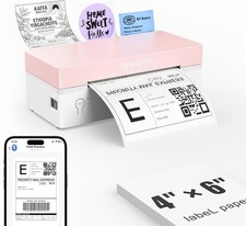 Rongta 4x6 Bluetooth Thermal Label Printer Pink