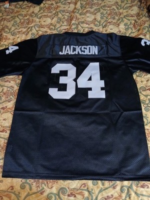 Oakland Raiders Bo Jackson #34 Stitched Black Custom Football
