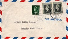 BH GOLDPATH: Netherlands cover 1947 to USA airmail BH010_P27