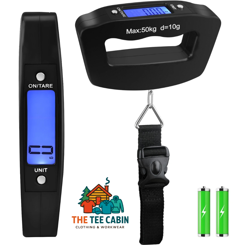 Portable Digital Luggage Scale 50KG Handheld Travel Suitcase Fishing Weighing