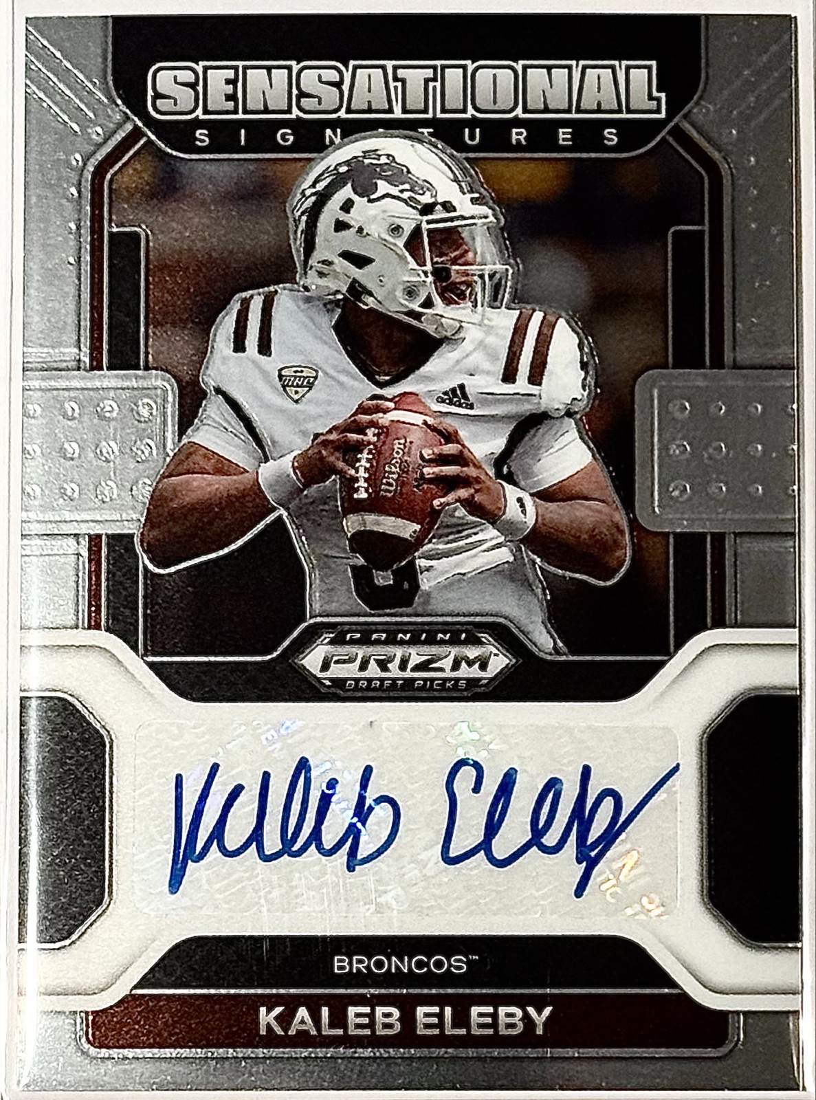 2022 Prizm Draft Picks Sensational Signatures Kaleb Eleby #SS-KEL Rookie Auto RC