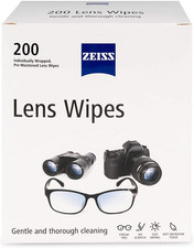Zeiss Pre-Moistened Lens Cleaning Wipes, 6 X 5-Inches, 200 Count Pack of 1 