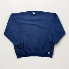 Russell Sweatshirt Size XL Blue Made In Usa 80s 90s Blank Vintage Crewneck