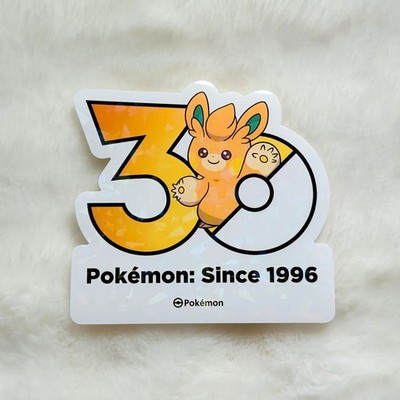 Pokemon 30th Anniversary Pamo Sticker Korean Limited Edition New
