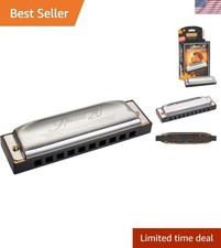 Responsive C Major Diatonic Harmonica - Injection Molded Comb for Perfect Tone