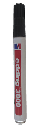 2 Stück Edding 3000 schwarz Permanent marker Stift wasserfest 1,5 - 3 mm