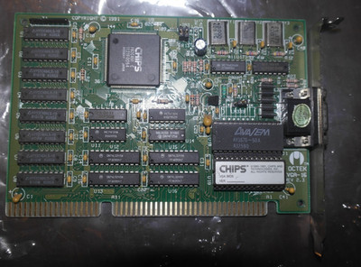 Grafikkarte Chips und Technologien 256 KByte F82C451 16-BIT ISA VGA