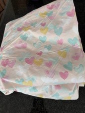 Pottery Barn Kids Spring Pastel Hearts Duvet Cover - Full/Queen