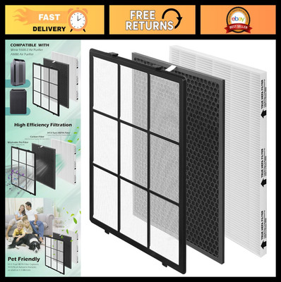 Replacement Filter Set for Winix 5500-2 & AM80 Air Purifier - Washable Pre-Filte