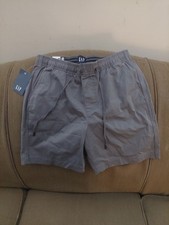 Gap Men's 7" Inseam Elasticized Waistband Stretch Twill Pull On Short