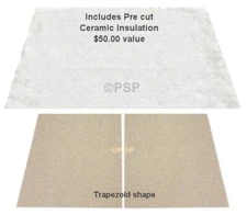 QUADRAFIRE WOOD STOVE BAFFLE & BLANKET [PP2586]  EXPEDITION II    SRV7095-117