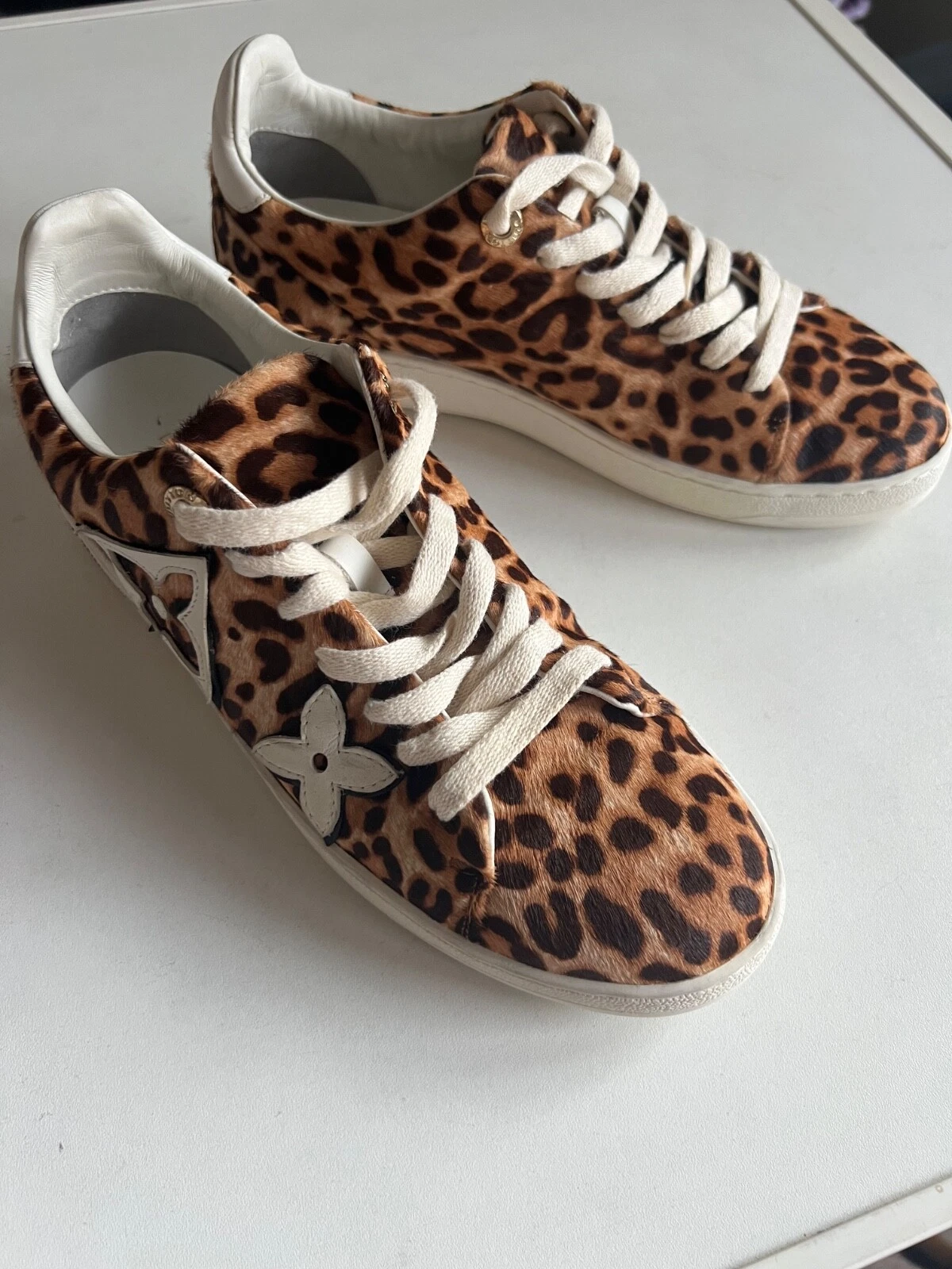 LOUIS VUITTON TRAINER Louis Vuitton Sneakers Donna Leopardate FrontRow PonyHair EU38 US8