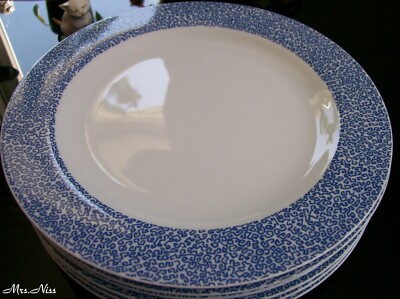 Rosenthal Moon Cipango Blue- studio line - 6 Speiseteller 28 cm *1 A Neuware*