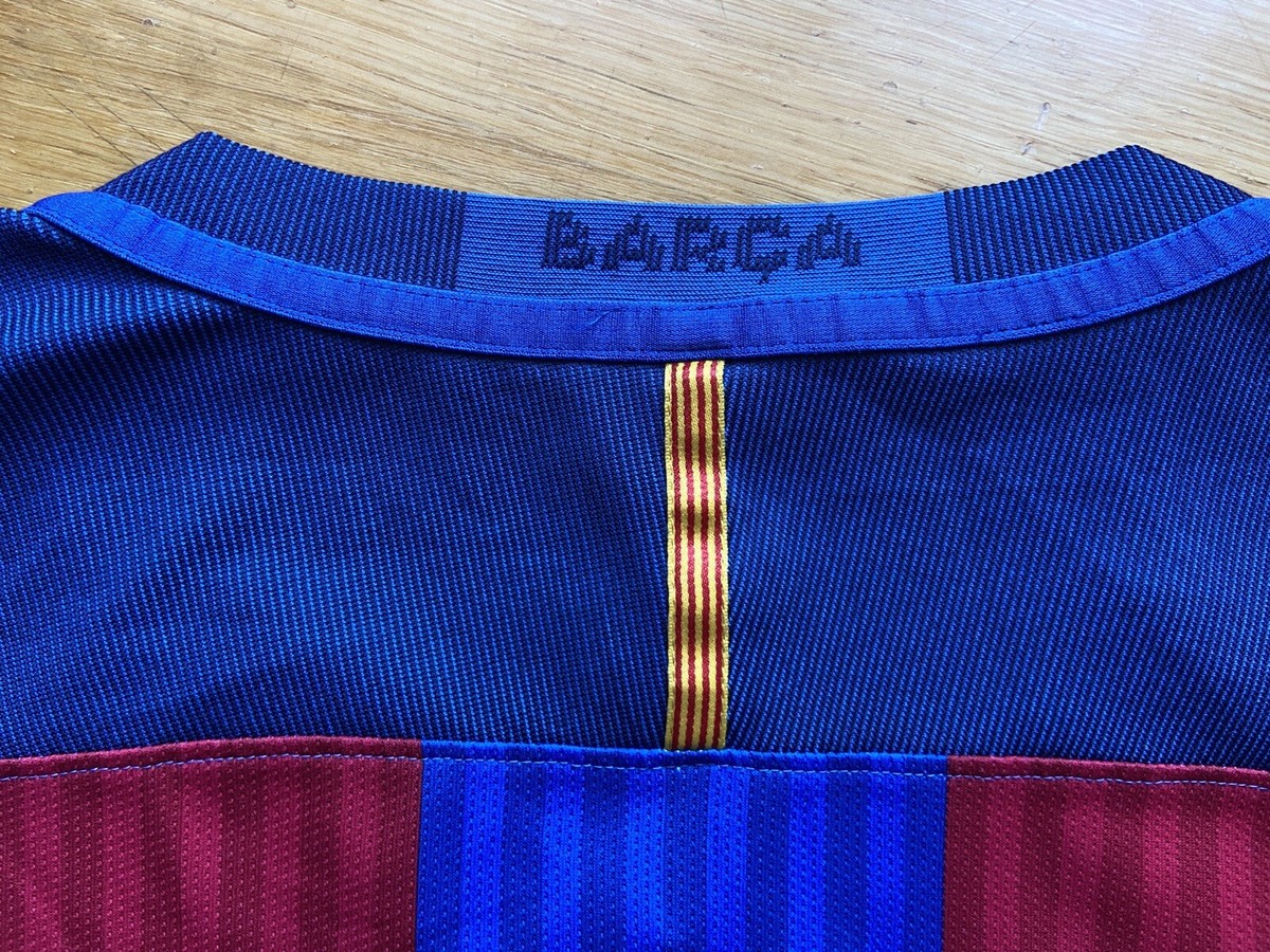 BARCELONA 2016 2017 HOME SHIRT JERSEY LONG SLEEVE PLAYER ISSUE