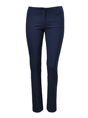 Mädchen Marineblau Gerades Bein Schulhose Damen Arbeitstag Strech Hose