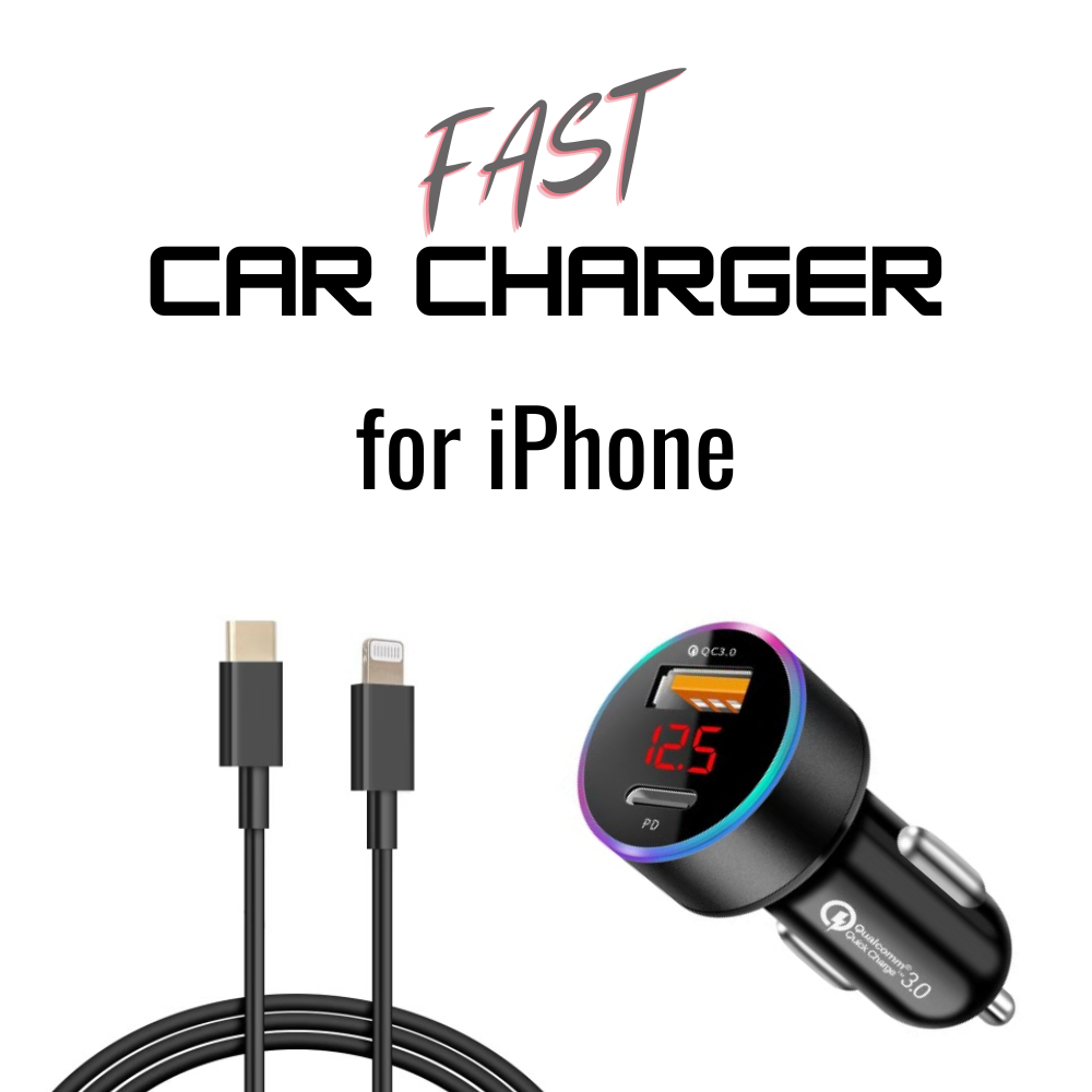 Fast PD Car Charger iPhone Charger Usbc L Cable For iPhone 13 12 11