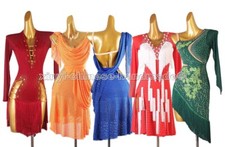 Abito professionale alta moda competizione danza latina Rumba cha Cha dress 246