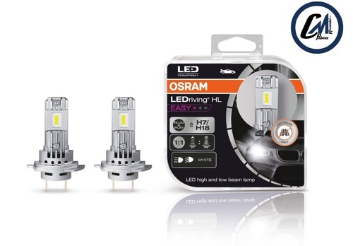 COPPIA LAMPADE LAMPADINE OSRAM H7/H18 LED HL EASY BIANCA 6000K 64210DWESY-HCB - Foto 4 di 8