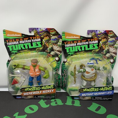Teenage Mutant Ninja Turtles Monsters And Mutants Lot Mikey Werewolf Leo Mummy