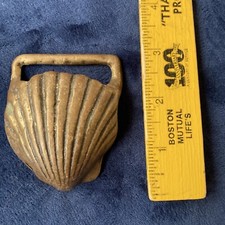 vintage solid brass belt buckle