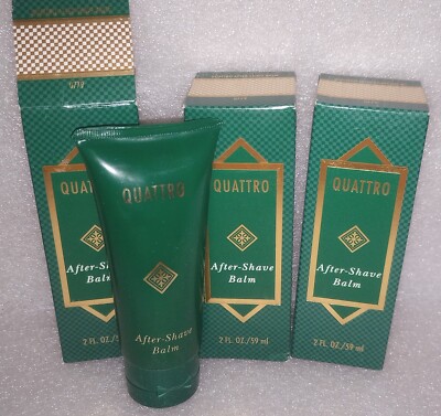 Lot 3 Mary Kay QUATTRO for Men After Shave Balm 2 Fl Oz Discontinued New NOS Vtg