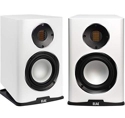 Elac BS243.4-SW Carina Premium Bookshelf Speakers Pair in Satin White