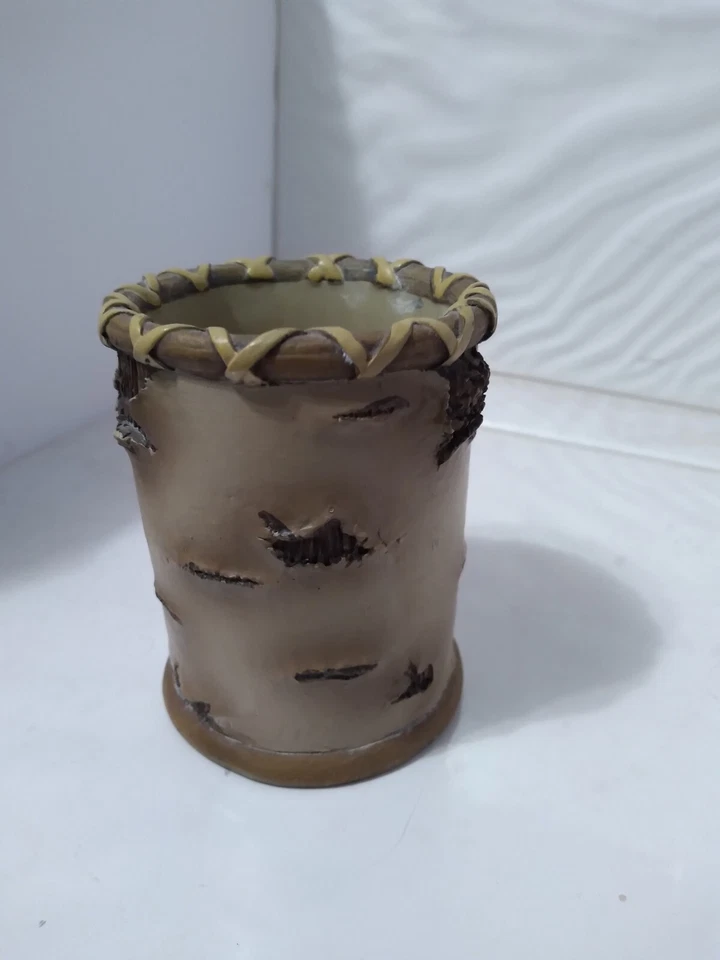 Wood Design Decorative Desk Pen Container knick knack  - Image 2 of 4