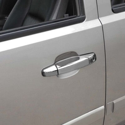 Chrome Mirror Top Covers + 4 Door Handle Covers For 2007-2013 Chevy Silverado & GMC Sierra