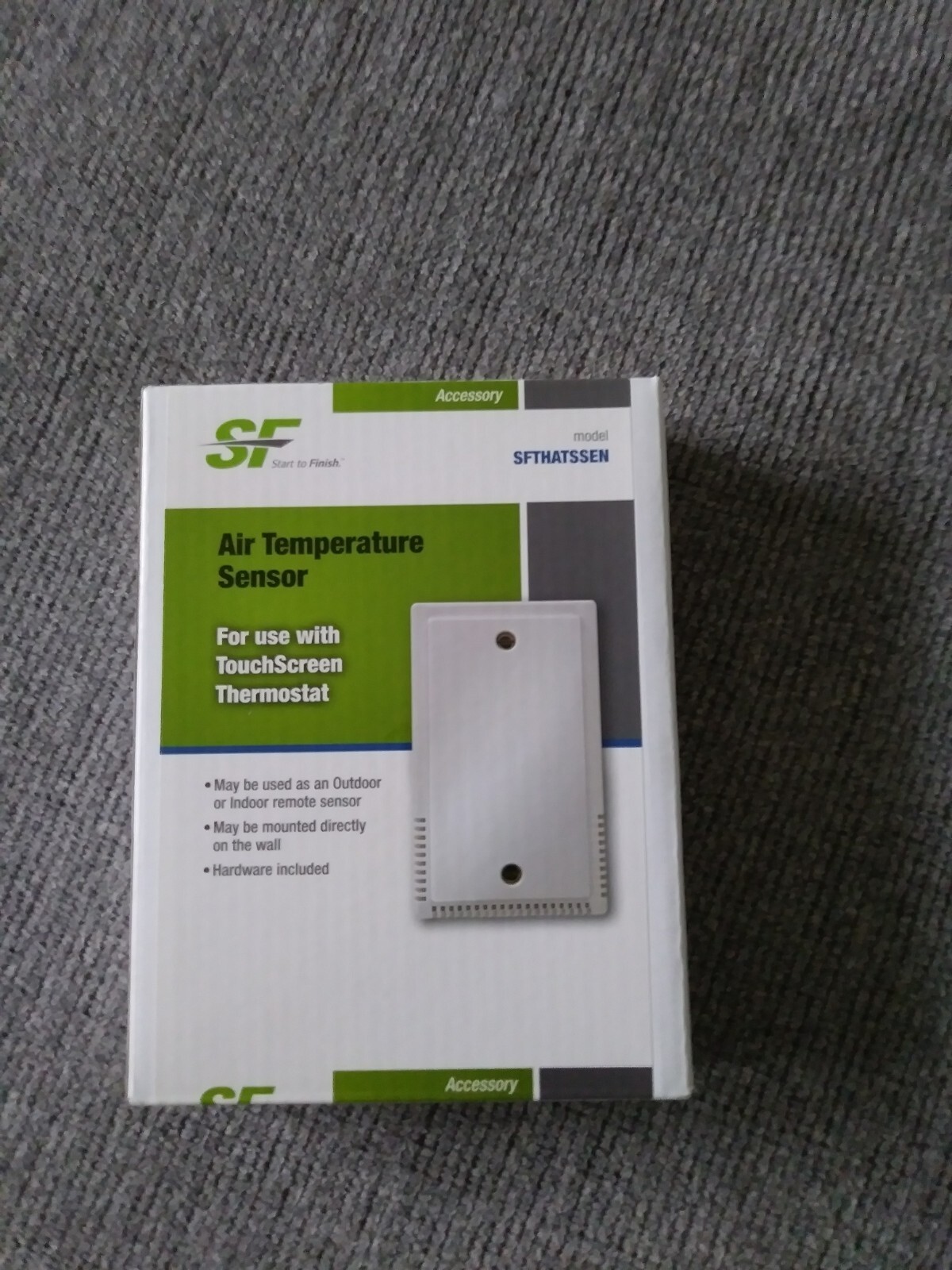 START TO FINISH AIR TEMPERATURE SENSOR FOR USE W/ TOUCHSCREEN THERMOSTAT NEW