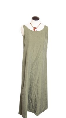 olive green silk dress