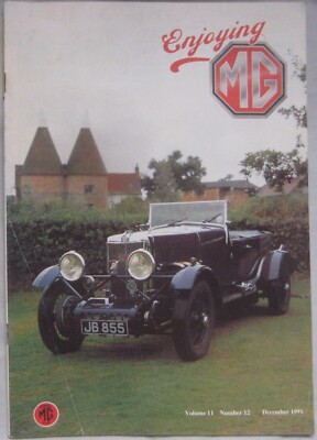 Enjoying MG magazine December 1991 Volume 11 No 12