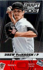 2013  Panini Prizm Perennial Draft Picks #22 Drew VerHagen Tigers Baseball Card