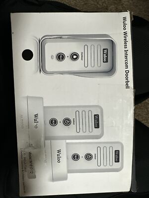 Wuloo Wireless Intercom Doorbell Chime for Home, Gray