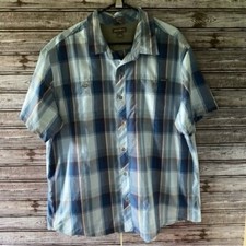 Eddie Bauer Men's Classic Fit Short-Sleeved Button-Down Shirt Size 2XL Plaid