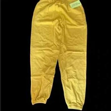 Akire Sport Better Than Sweats Size LARGE Yellow NWT FAST FREE SHIPPING