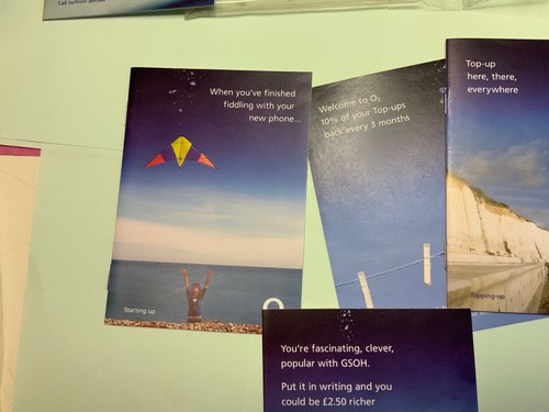 O2 2005 2006 top-up card going abroad travel pack in sleeve & 9 booklets - Photo 9 sur 23