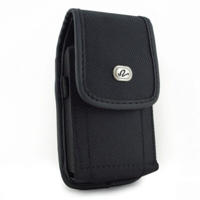 Rugged Case Belt Clip Holster Canvas Cover Pouch Carry P1Z for Cell Phones