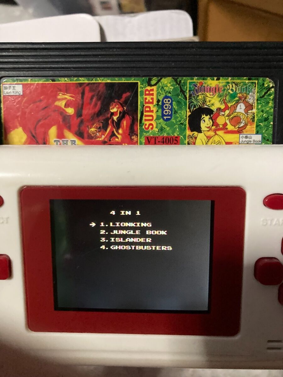 Famicom NES Game 1998 VT-4005 4in1 Lion King,Jungle Book Famicom NES Game 1998 VT-4005 4in1 Lion King,Jungle Book