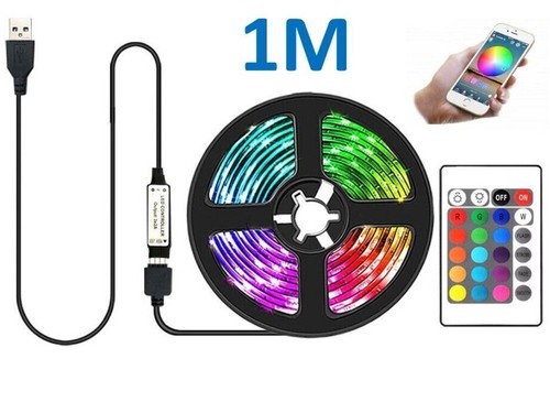 RGB LED Strip Lights 5050 1-10M Bluetooth Phone Remote Control Music usb 5v - Picture 13 of 25