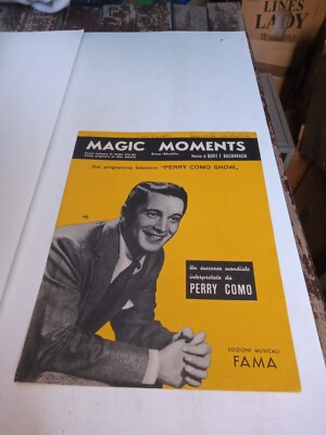 MAGIC MOMENTS BURT F.BACHARACH NISA SCORE-CALIBI DAVID FAMA 1958