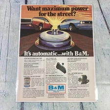 1976 Hot Rod Muscle Car Parts Vintage Print Ad/Poster Promo Art Magazine Page