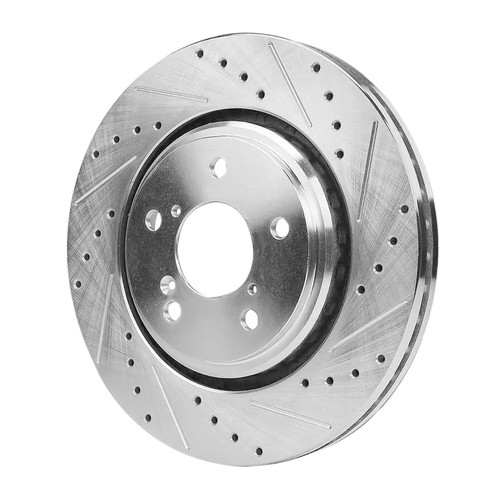 Front Rear Drilled and Slotted Disc Brake Rotors Kit for 2018-2022 Honda Odyssey - Picture 7 of 8