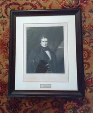 Historical Engraving of Lord Lyndhurst with signature Large Framed