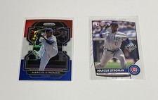 Marcus Stroman 2022 Panini Prizm Red White Blue Prizm #230 & 2023 Big League #55
